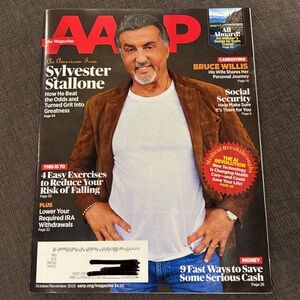 AARP Magazine - Oct/Nov 2025 - Sylvester Stallone - NEVER READ! health magazines